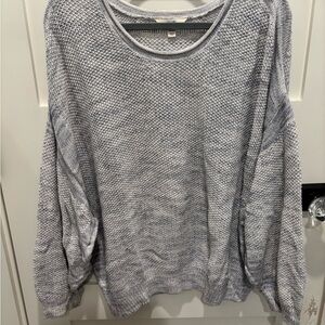 Terra & Sky Heathered Gray Crew Neck Sweater